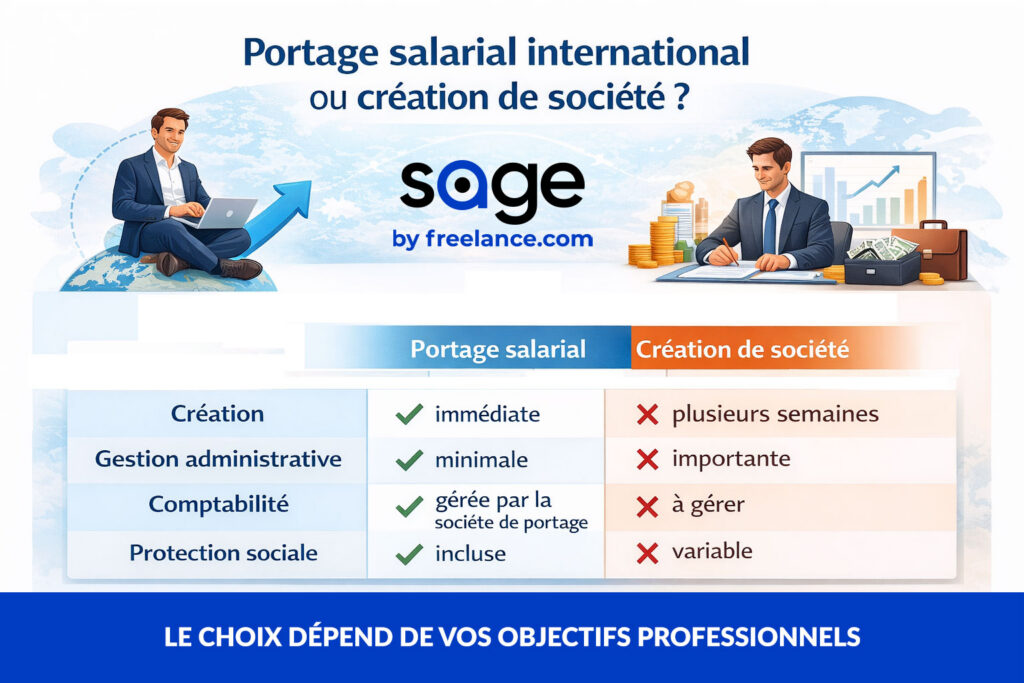 Portage salarial international ou création de société? 