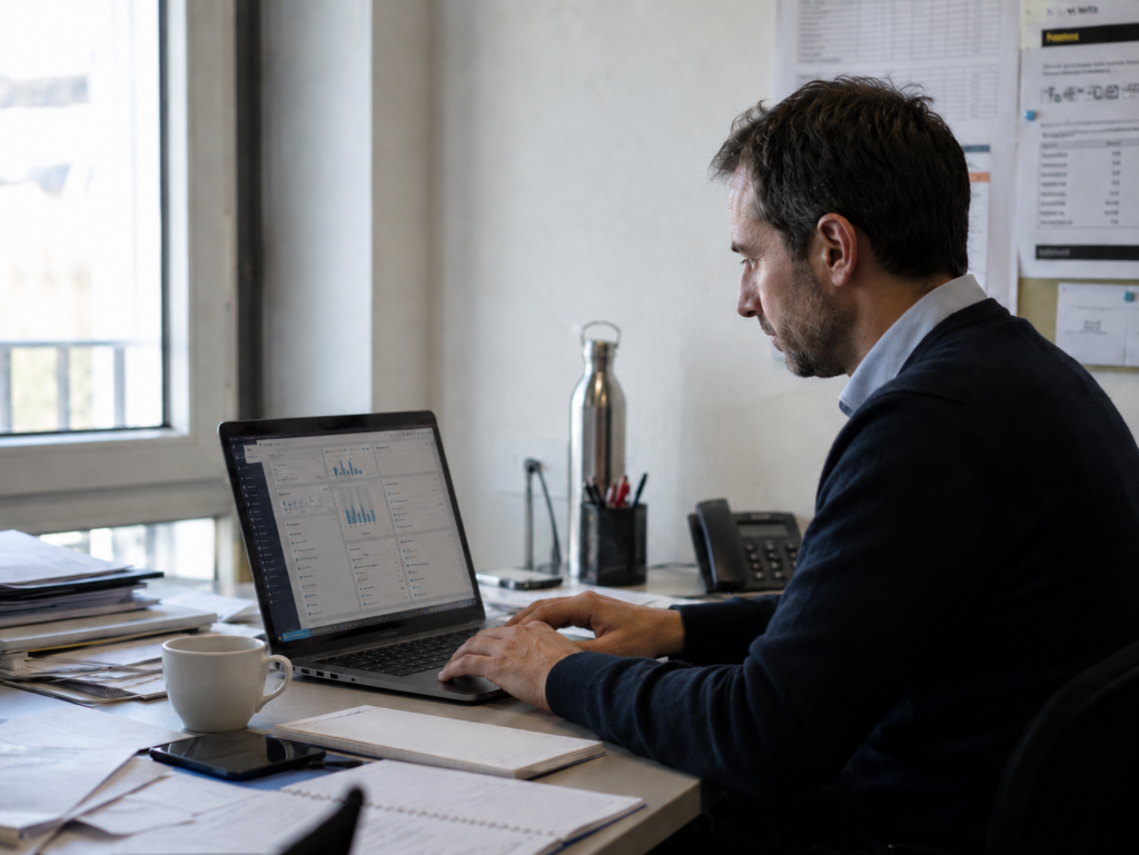 consultant SAP international en train de travailler
